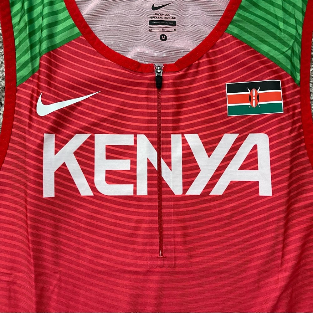 MADE IN USA KENYA SPEEDSUIT SINGLET MENS SIZE TRACK AND FIELD OLYMPIC AFRICA - Picture 6 of 8
